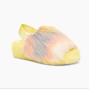 UGG Kids' Fluff Yeah Slide Tie Dye